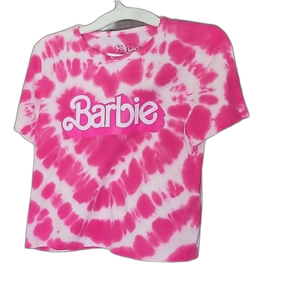 Barbie Tops - Barbie Logo Heart Tie-Dye Girls Baby T-Shirt 65th Anniversary 2023
